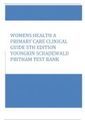 WOMENS HEALTH A PRIMARY CARE CLINICAL GUIDE 5TH EDITION YOUNGKIN SCHADEWALD PRITHAM TEST BANK