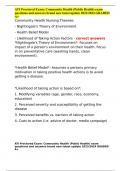 ATI Proctored Exam&colon; Community Health &lpar;Public Health&rpar; exam questions and answers brand new latest update 2023&sol;2024 GRADED A&plus;