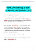 USMLE World Step 3: Set 4 Questions and Answers 2024