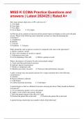 MISS K CCMA Practice Questions and answers &vert; Latest 2024&sol;25 &vert; Rated A&plus;