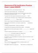 Electronics ETA Certification Practice Exam &vert; Latest 2024&sol;25