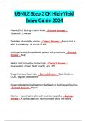 USMLE Step 2 CK High-Yield Exam Guide 2024