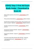 USMLE Step 1 First Aid Exam Study Guide | Download to Score A+