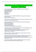 PNLE NP1 Exam Verified Questions And Answers &vert; 100&percnt; Pass
