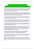 PNLE REVIEWER EXAM WITH COMPLETE SOLUTIONS TO SCORE A&plus;