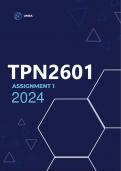 TPN2601 Assignment 1 Semester 2024