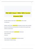 PHC 6001 Exam 1 With 100&percnt; Correct Answers 2024