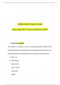 NURS 6560 FINAL EXAM Guaranteed A&plus; Latest Edition 2024&period;