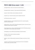 PSYC 3082  Bundled Exams 2024 with complete solutions