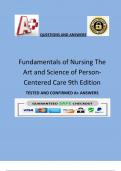 Fundamentals of Nursing The Art and Science of PersonCentered Care 9th Edition