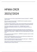 HFMA CRCR 2023//2024