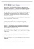 WGU C963 Court Cases Questions With 100&percnt; Correct Answers&period;