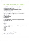 Ch&period; 1-11&comma;14 EMS Quizzes 100&percnt; VERIFIED&period;