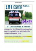 EMT Final Exam Complete package. 