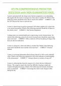 ATI PN COMPREHENSIVE PREDICTOR  2023&sol;2024 with NGN GUARANTEED PASS&period;