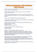 SAS base Rationale with Solutions 100&percnt; Correct 