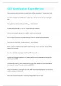 CET Certification Exam Review &lpar;Questions &plus; Answers&rpar; Solved