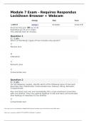 PSYC 140 Developmental Psychology Module 7 Exam 2024 - Portage Learning
