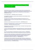 Real Estate Sales Person Exam Prep &lpar;California&rpar; 2024