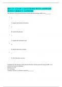 BIO 251 EXAM 1 QUESTIONS WITH ANSWERS WITH CORRECT ANSWERS