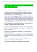 CA Real Estate Exam 2021&sol;2022 Practice Test 100&percnt; Correct