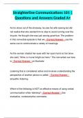 Straighterline Communications 101 &vert; Questions and Answers Graded A&plus;