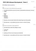 PSYC-290 LIFESPAN DEVELOPMENT EXAM 3 QUESTIONS WITH 100&percnt; CORRECT MARKING SCHEME