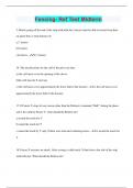 Fencing- Referee Test Midterm &vert; Questions with 100&percnt; Correct Answers &vert; Latest Update 2024 &vert; Verified