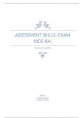 ASSESSMENT SKILLS - EXAM MDS -RAI
