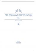 Red Cross WSI Certification Test