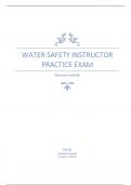 Water Safety Instructor practice exam