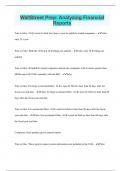 WallStreet Prep&colon; Analyzing Financial Reports &vert; Questions with 100&percnt; Correct Answers &vert; Latest Update 2024 &vert; Verified