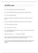 AZ DPS code questions n answers 