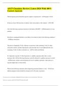 ASCP Chemistry Review &vert; Latest 2024 With 100&percnt; Correct Answers