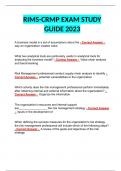 RIMS-CRMP EXAM STUDY GUIDE 2023