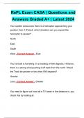 RePL Exam CASA | Questions and Answers Graded A+ | Latest 2024