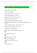 Critical Care Transport-Flight Paramedic Exam Bundle 2024