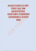 AGILE SAFE 5.1 SPC TEST ALL 300 QUESTIONS WITH VERIFIED CORRECT ANSWERS.p
