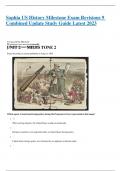 Sophia US History Milestone Exam Revisions 9 Combined Update Study Guide Latest 2023.