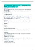 CSLB Law & Business Set 1 Questions with 100&percnt; Correct Answers 