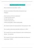 Quartermaster E5 Exam &vert; Questions with 100&percnt; Correct Answers &vert; Latest Update 2024 &vert; Verified