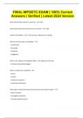 FINAL MPOETC EXAM | 100% Correct Answers | Verified | Latest 2024 Version