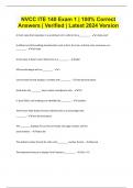 NVCC ITE 140 Exam 1 &vert; 100&percnt; Correct Answers &vert; Verified &vert; Latest 2024 Version