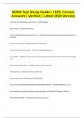 NOVA Test Study Guide &vert; 100&percnt; Correct Answers &vert; Verified &vert; Latest 2024 Version