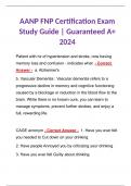 AANP FNP Certification Exam Study Guide | Guaranteed A+ 2024