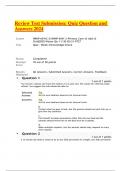 Review Test Submission&colon; Quiz Question and  Answers 2024