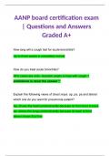 AANP board certification exam | Questions and Answers Graded A+