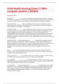 Child Health Nursing Exam 2 &vert; With complete solution &vert; 2024&sol;25