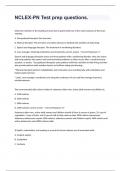 NCLEX-PN Test prep questions And Correct Answers&period;