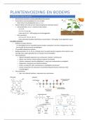 Samenvatting -  Biologie I: toegepaste plantkunde: PLANTVOEDING EN BODEMS